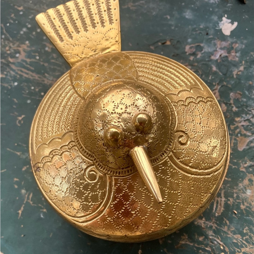 Anthropologie Brasd Textured Decorative Piece Trinket Box